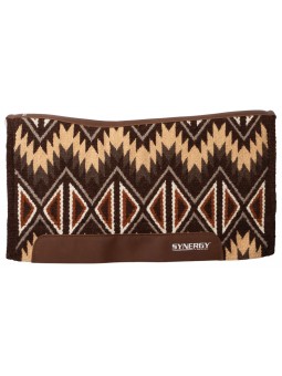 36001-5662-910 Synergy Contoured Performance Felt Saddle Pad - Quest-Dark Brown/Tan