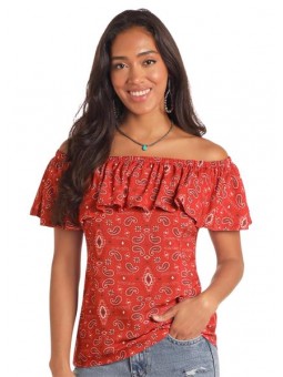 Off The Shoulder Flounce Top