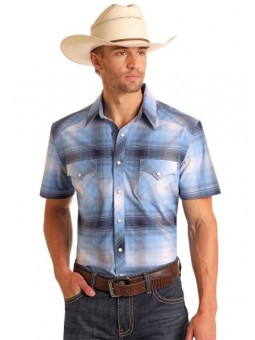 Slim Fit Blue Plaid...