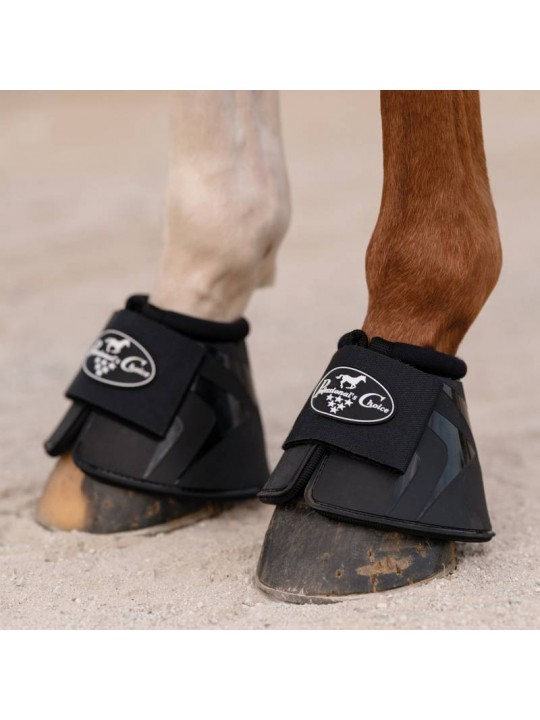 BB31 Professional's Choice Hard Shell Bell Boots Black on horse