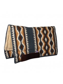 CXRG-30CHA/CHO Comfort-Fit SMx Air Ride Saddle Pad RIO GRANDE 30x34 Charcoal / Chocolate