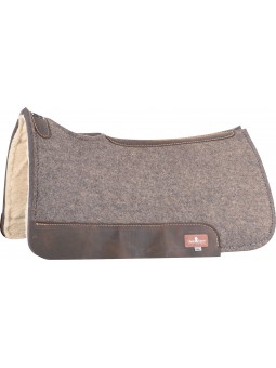 GFPF340C32 Classic Equine Graues Wollfilz Pad mit Fleece