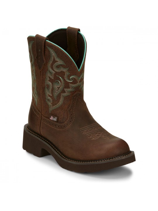 Justin Damen Western Boot Gemma II 8″ Brown GY9606 Justin Damen Western Boot Gemma II 8″ Brown GY9606