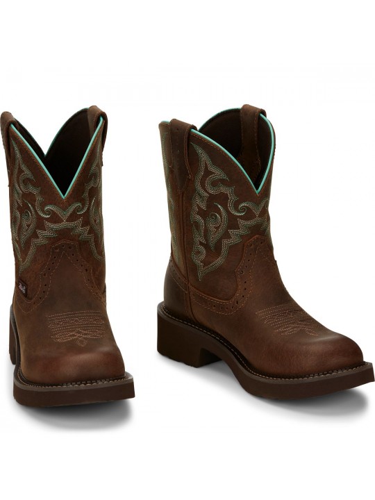 Ein Paar Justin Damen Western Boot Gemma II 8″ Brown GY9606 Ein Paar Justin Damen Western Boot Gemma II 8″ Brown GY9606