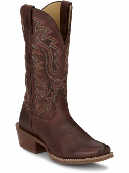 Justin Men’s Western Boot Cowboy Town 13″ Bay Goat FN7255