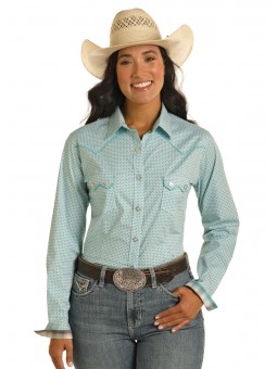 Westernbluse Diamond Geo