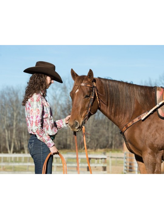 Floral Tooled Headstall