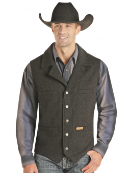 Montana Wool Vest Black