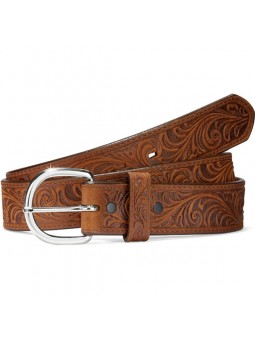 Western Scroll Tooled Belt...