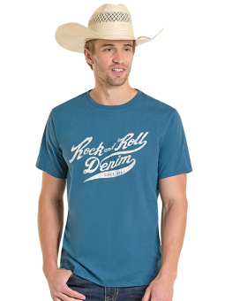 Rock & Roll Denim Shirt Teal