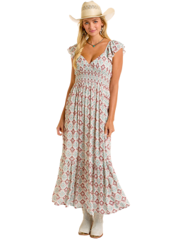 Womens Printed Maxi Dress...