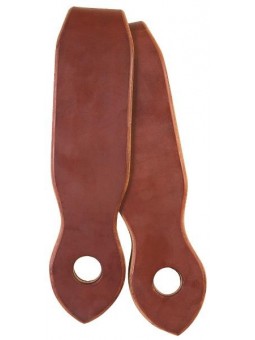 Single Ply Slobber Straps Chestnut