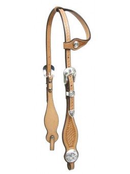 Basketweave One-Ear Show Headstall