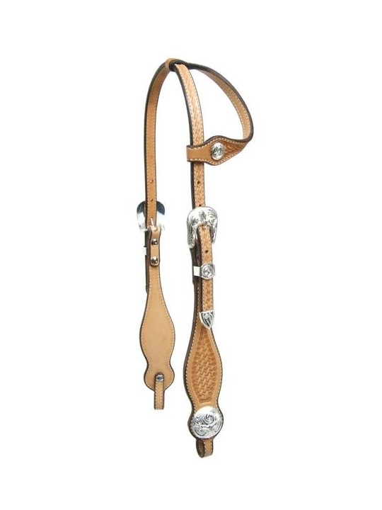 Basketweave One-Ear Show Headstall