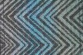 Pad Muster H25 blau Zickzack