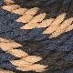 Ribbon - Navy Blau / Schwarz / Hellbraun B10