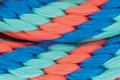french blue/coral/mint