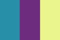 türkis / violette / lime